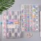 2 Pack 36 Grids Clear Plastic Bead Jewelry Organizer Box, Fishing Tackle Box Compartment Organizer with Adjustable Dividers for Jewelry, Art Craft, Bead Storage Containers with 5 Sheets Label Stickers